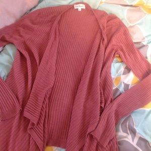 Pink cardigan size large